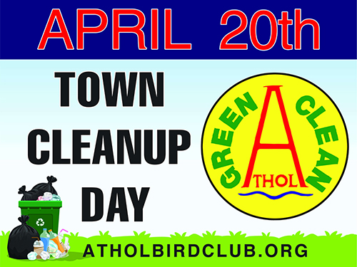 Green Clean Athol April 20th 9:00 – Noon